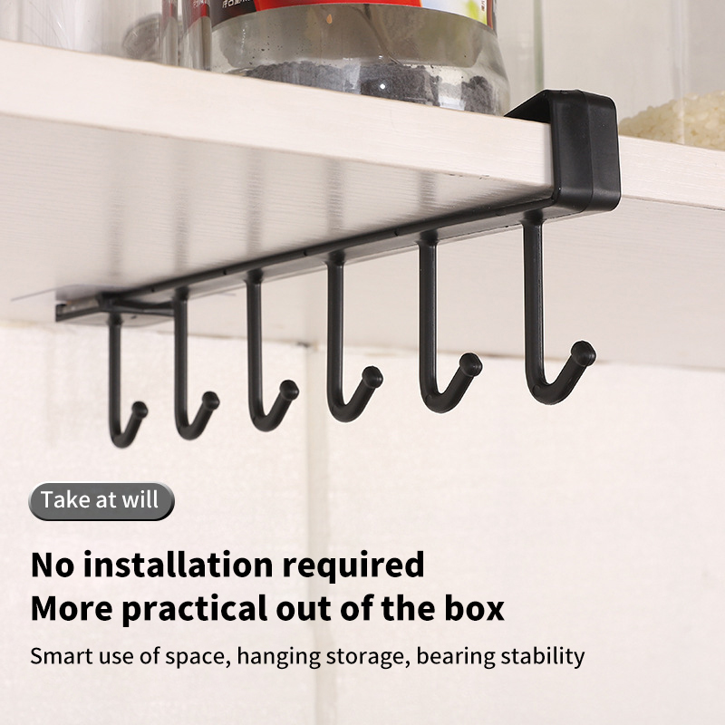6 Hooks Storage Shelf Plastic  - огляд і ціна Kitchen Uncle