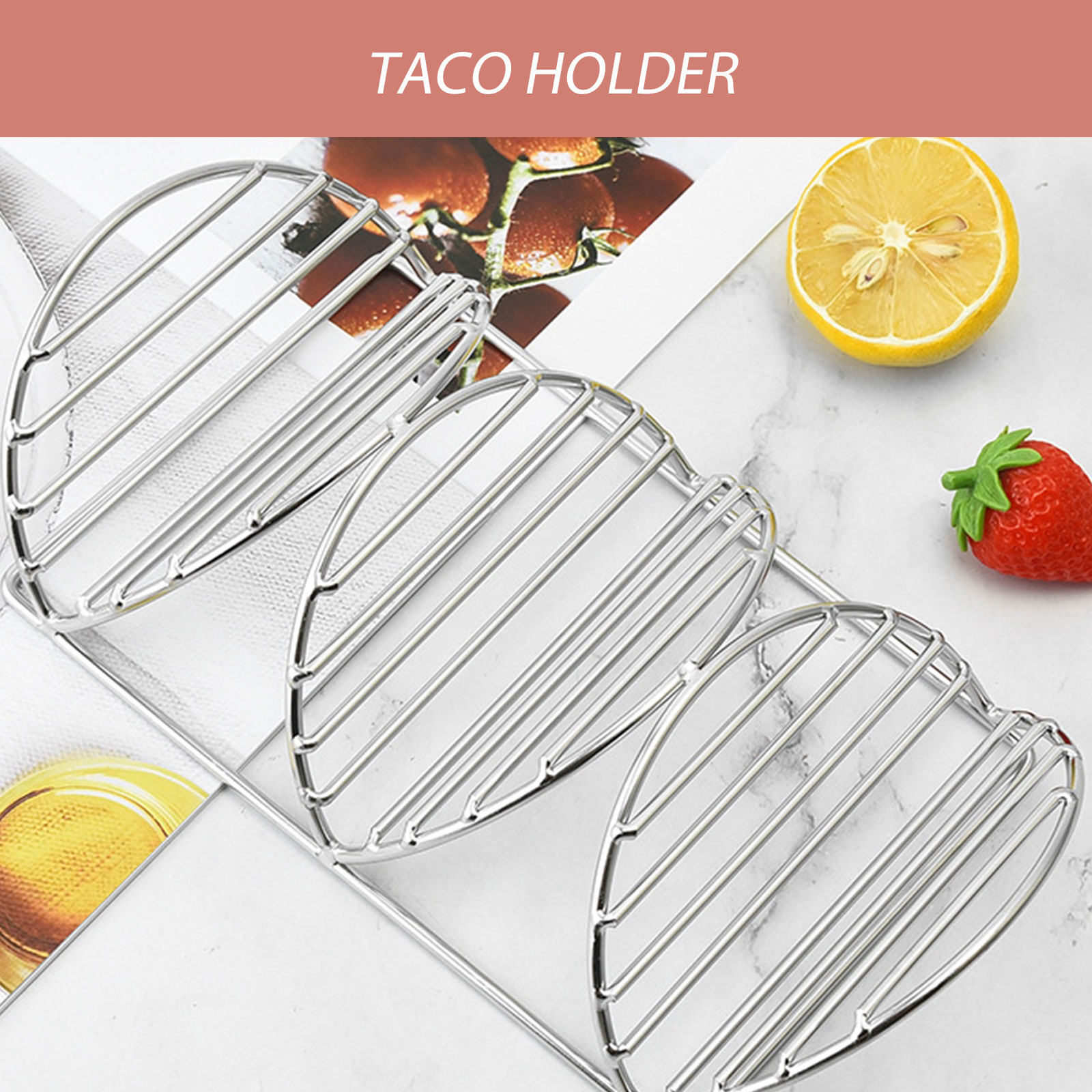 Taco Rack Stand Stainless Stee - огляд і ціна Kitchen Baking Rack