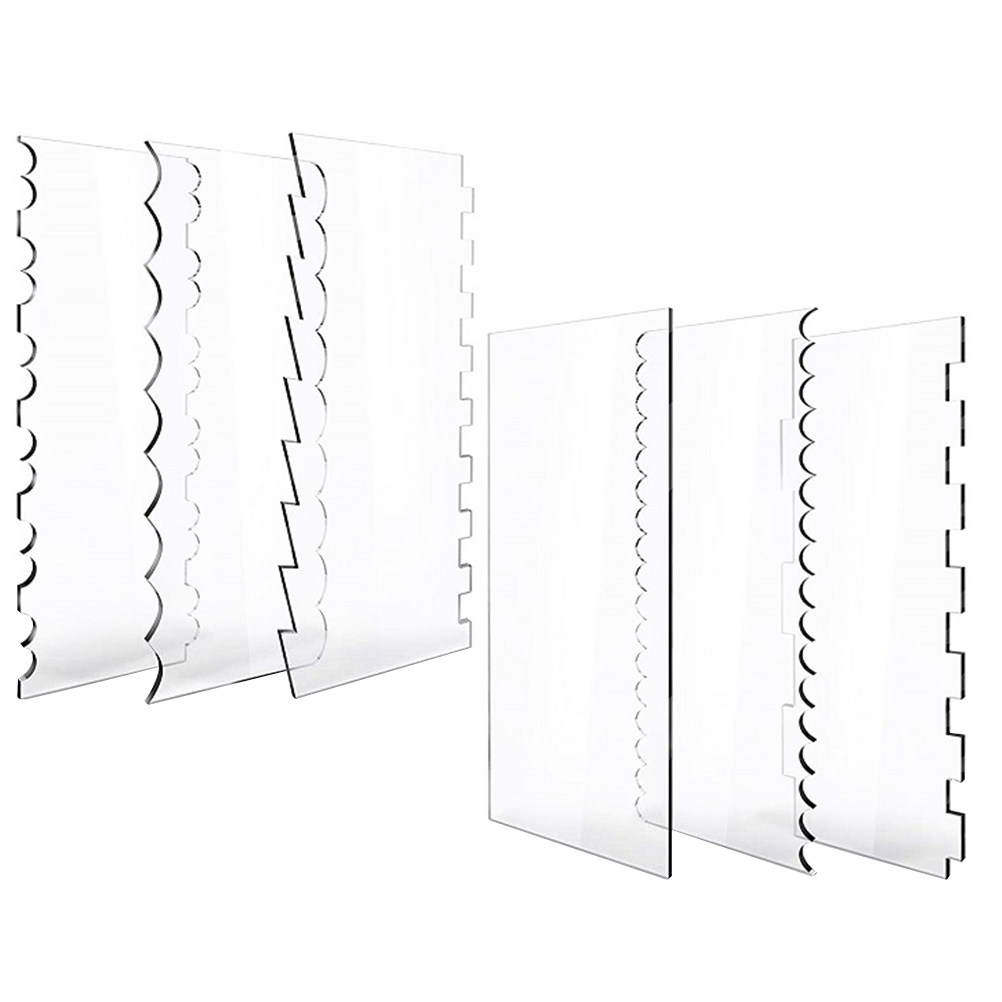 6Pcs Transparent Acrylic Cake  - огляд і ціна Baking Kitchen Set