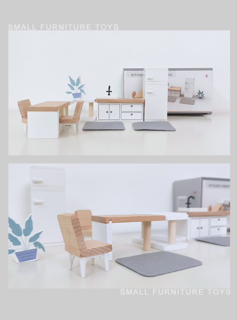 Modern dollhouse furniture kit - огляд і ціна Kitchen Uncle